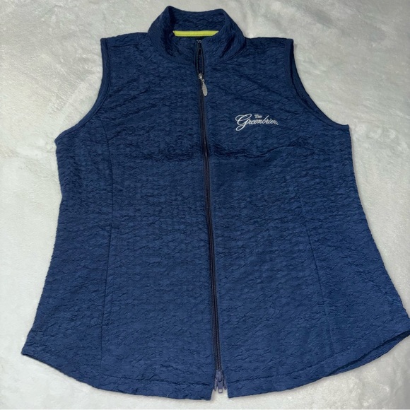 Greg Norman Collection Jackets & Blazers - Greg Norman The Greenbrier Collection Women’s Vest in Navy Blue Size Medium